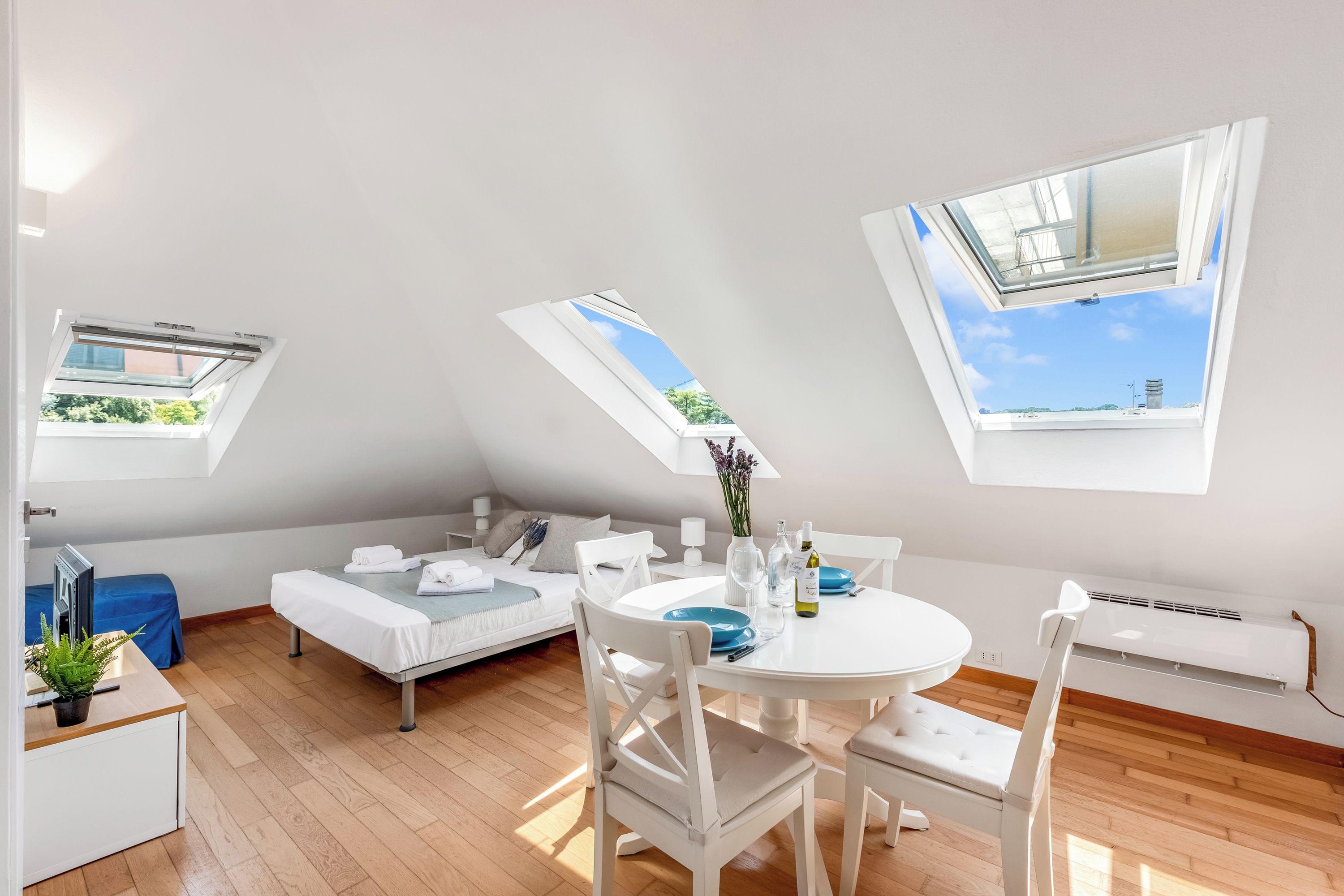 Familie studio, magnetron (Central Loft Sestri Levante) | Woonruimte