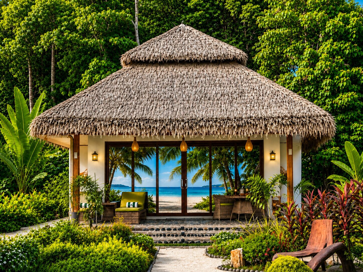 Villa Deluxe, vue plage | Terrasse/Patio