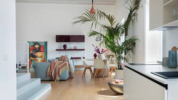 Condo Cao cấp, 1 giường đôi và sofa giường, được phép mang theo vật nuôi | Nội thất