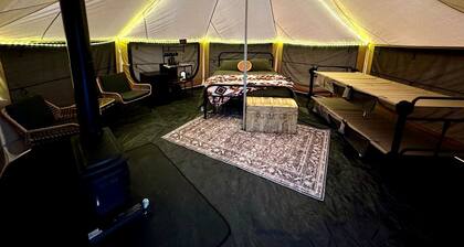 Beautiful Bell Tent on a Stunning Property for an Unforgettable Glamping Experience in Tahlequah, Oklahoma