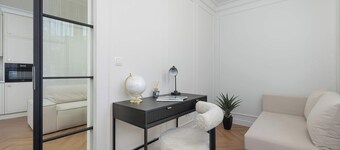 Air-conditioned Apartment with a Garden | 2 Bedrooms | Workspace