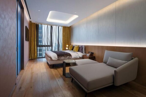 Deluxe Double Room, City View | In-room safe, desk, laptop workspace, blackout curtains