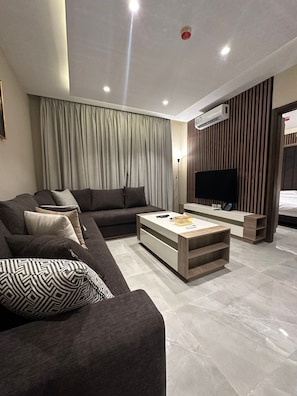 Condo, 1 Bedroom, Accessible, Smoking | Living room - 307 Al-najeh JRE Apartments For Rent ave (Amman)