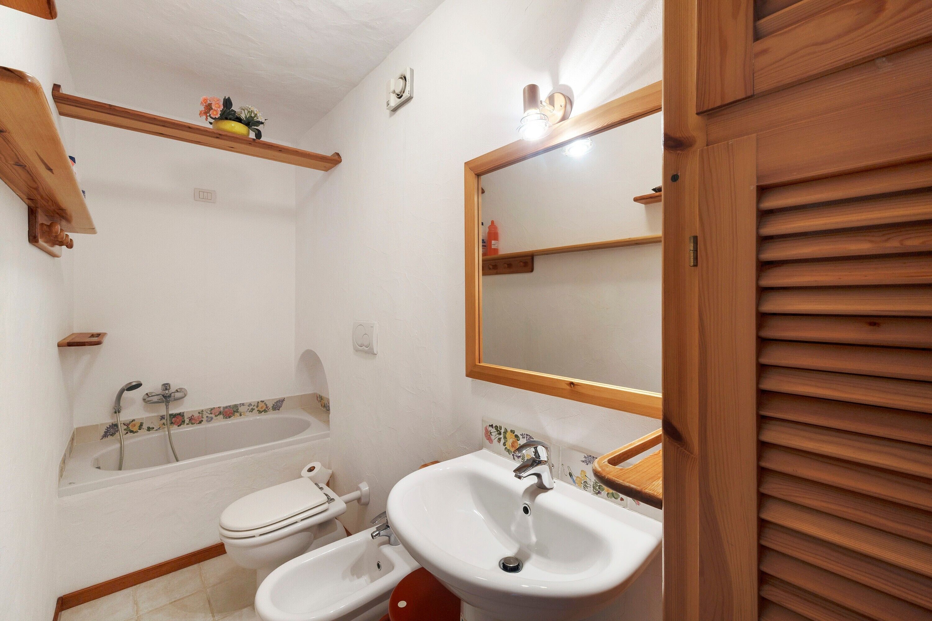 Douche, serviettes fournies