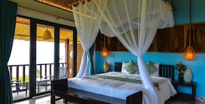 Deluxe Double Room, Balcony, Valley View | Desk, blackout curtains, iron/ironing board (on request), free WiFi - Pu Luong Eco Garden (Pù Luông)