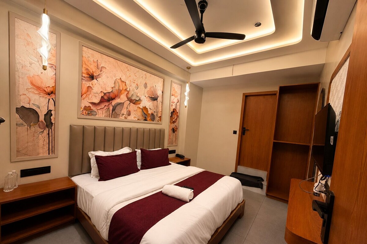 Chambre Deluxe, vue ville | Bureau, Wi-Fi gratuit