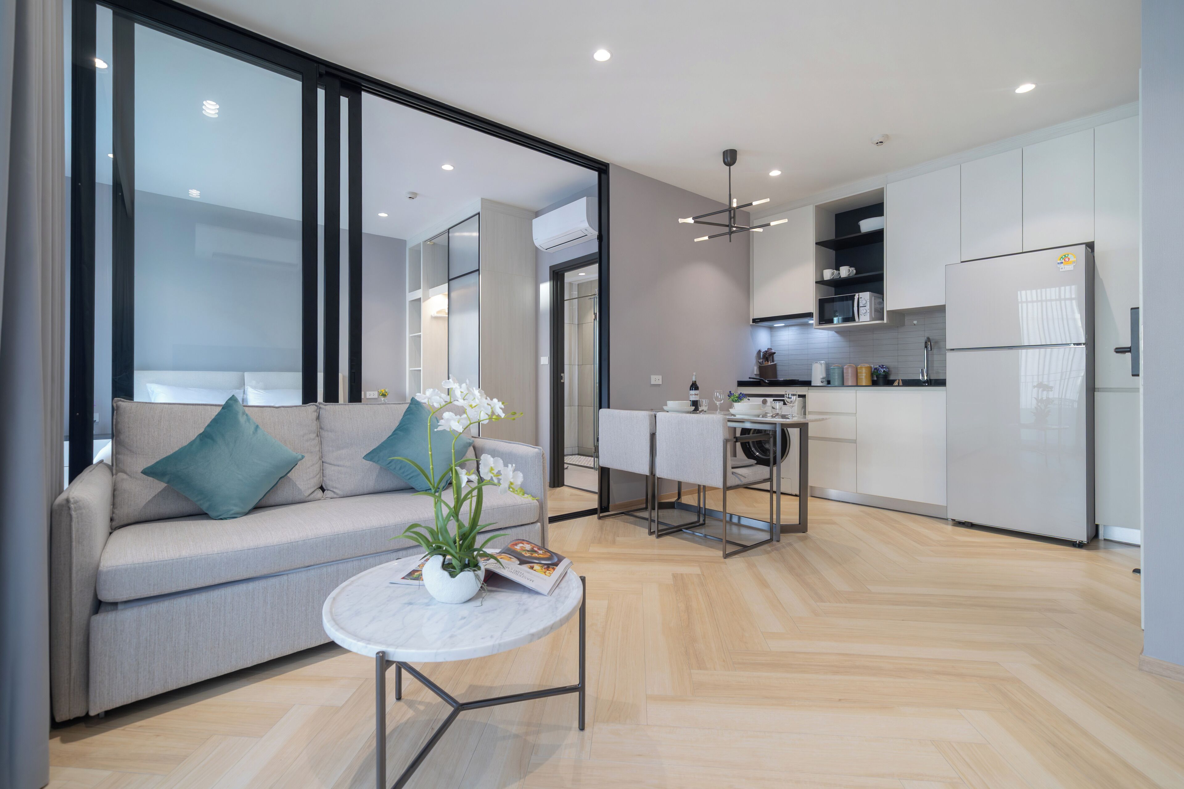Apartamento Deluxe, vistas a la piscina | Zona de estar