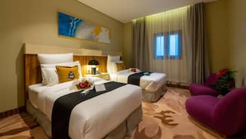 In-room safe, blackout drapes, WiFi (free)