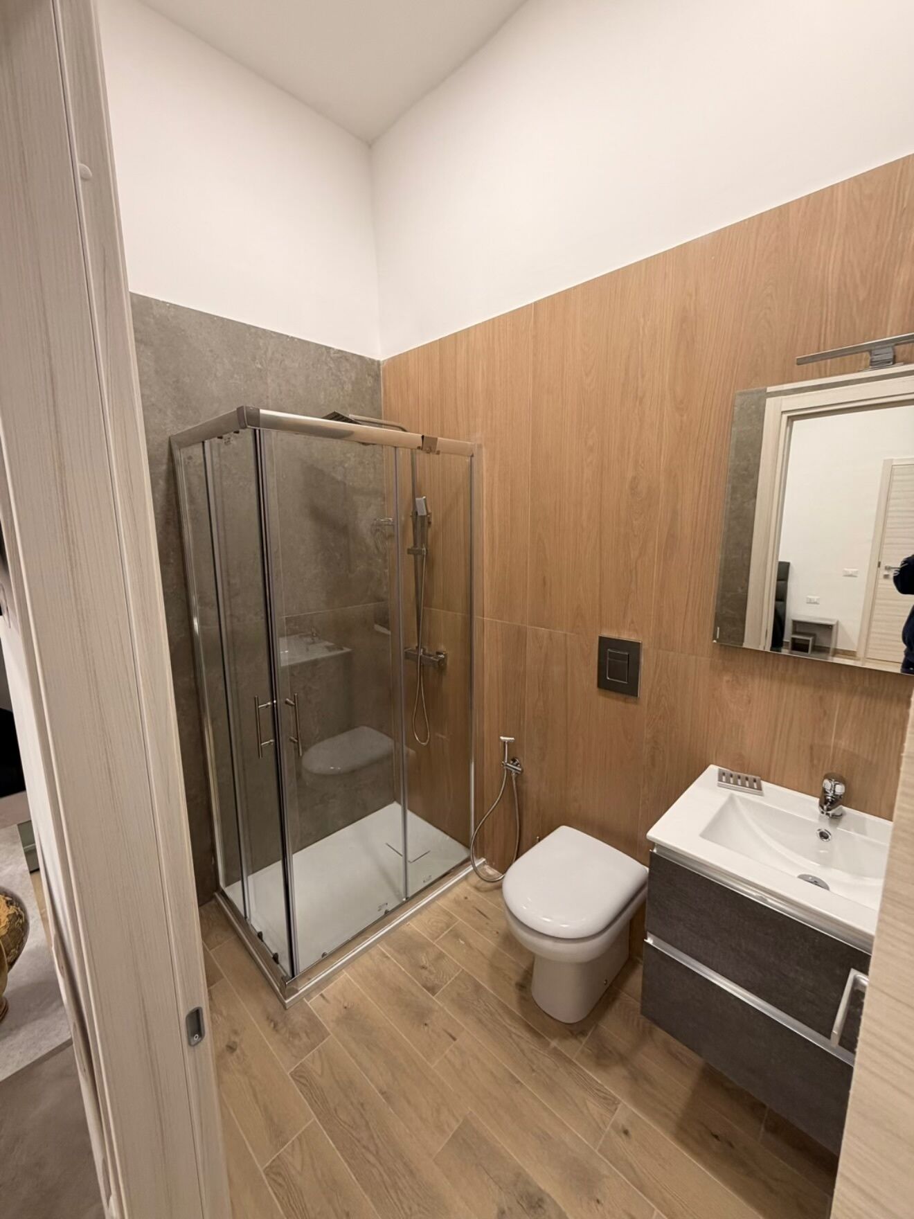 Premium Quadruple Room, Courtyard View | Bathroom | Shower, free toiletries, hair dryer, towels