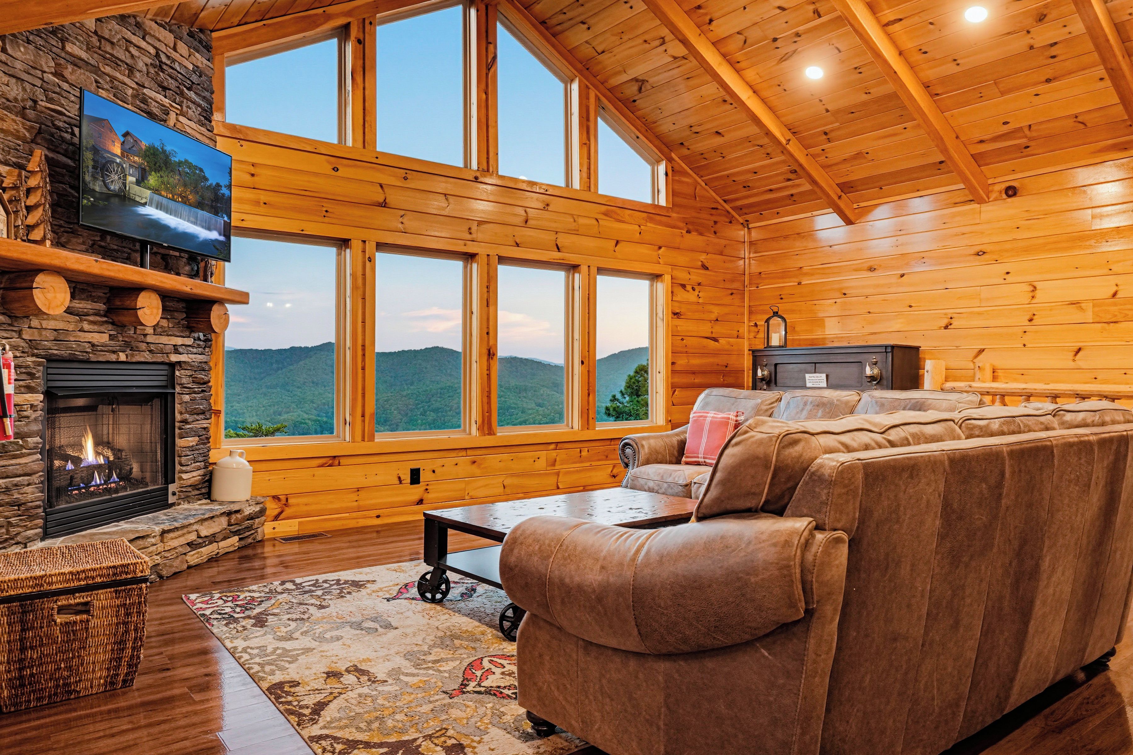 Smart TV, fireplace, video games
