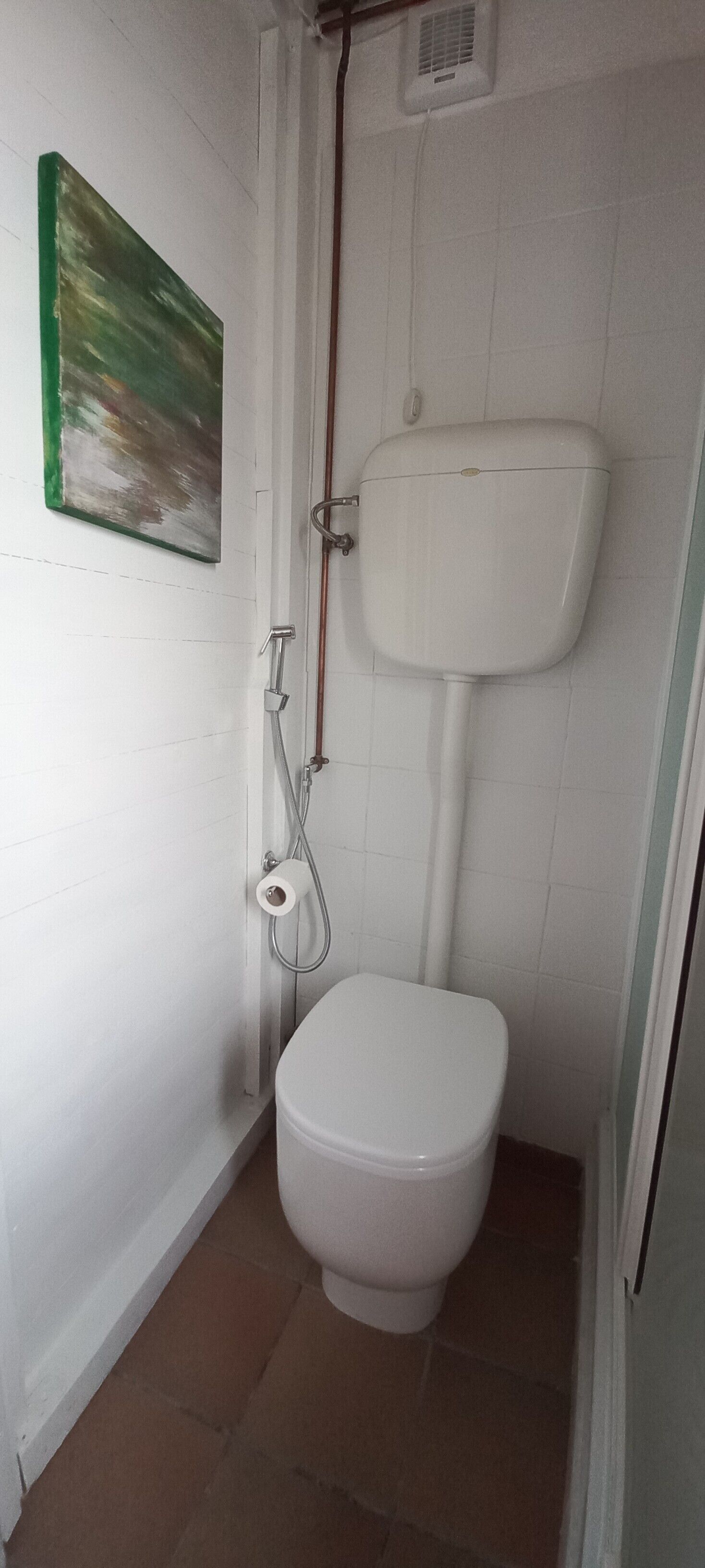 Douche, sèche-cheveux