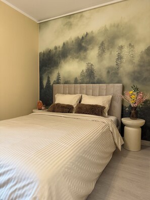 1 chambre, fer et planche à repasser, Wi-Fi, literie fournie