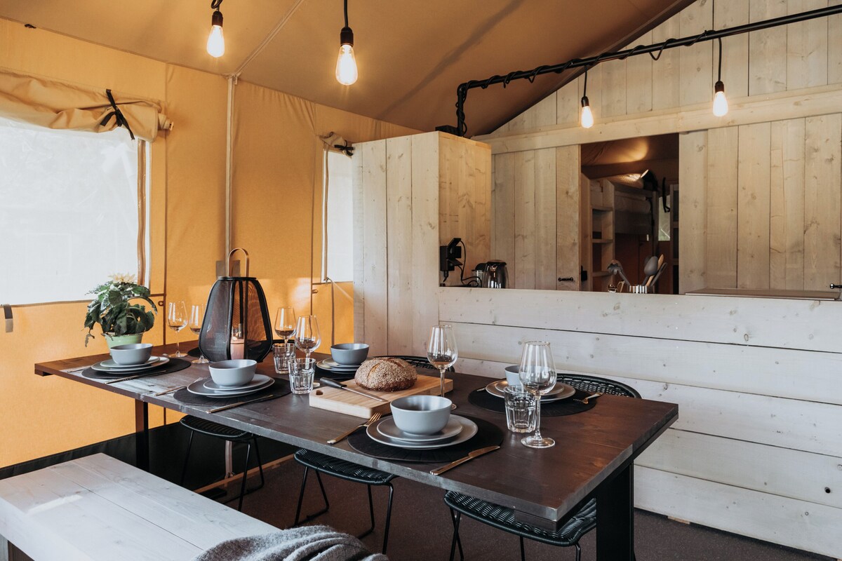 Glamping Lodge - Comfortable Stay for up to 6 People Eco-Wellness | View from room
