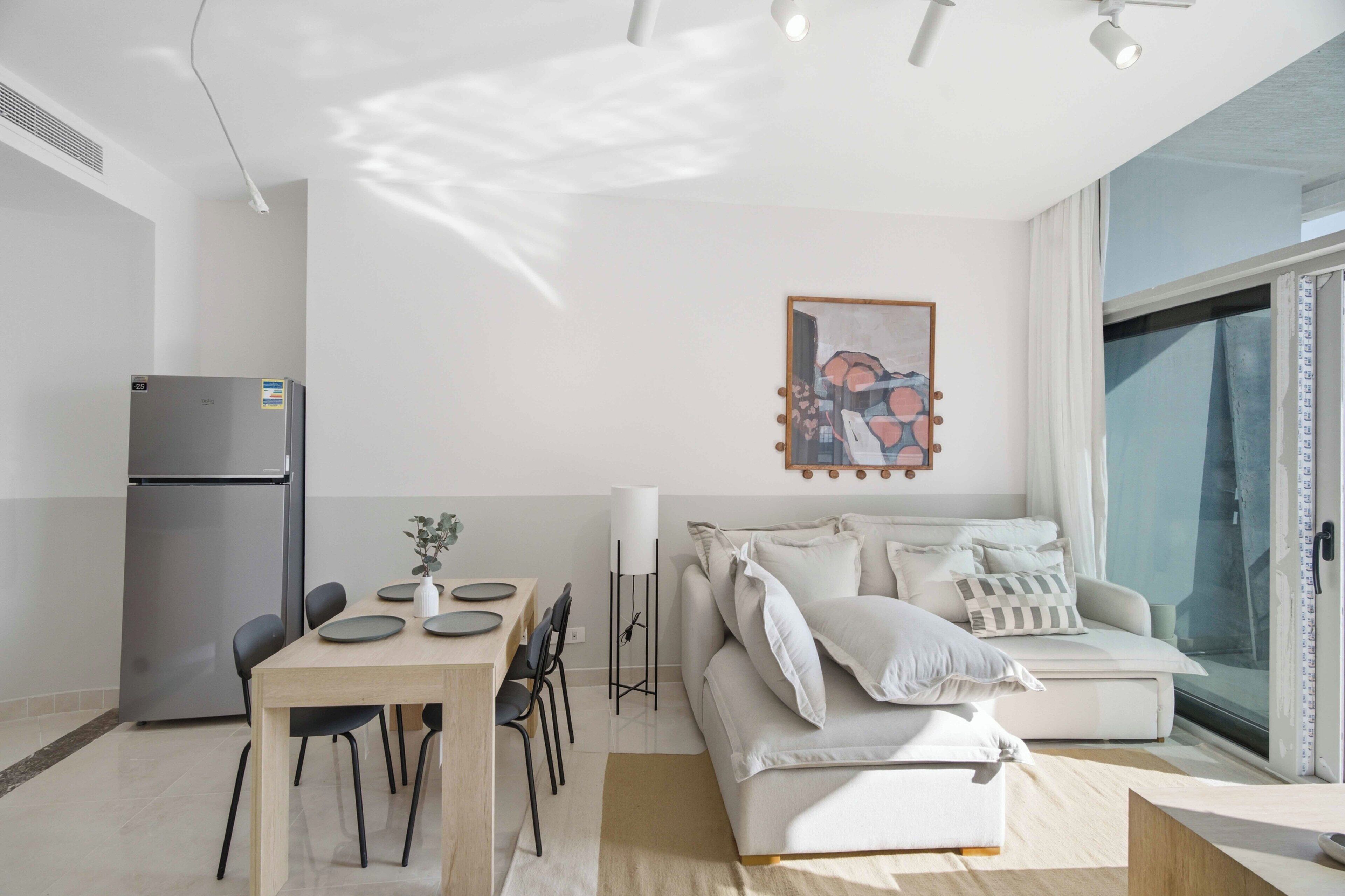 Appartement, vue mer | Coin séjour