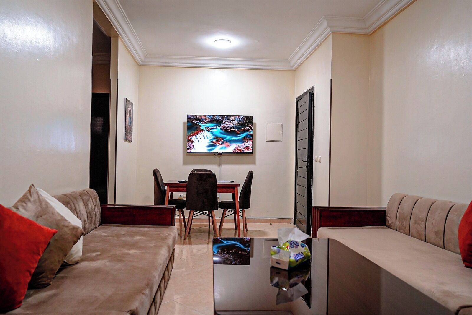 Appartement, 2 chambres, balcon, vue ville | Salle de séjour