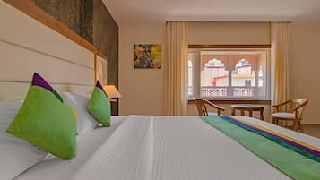 Deluxe Room, City View | Desk, laptop workspace, soundproofing, iron/ironing board