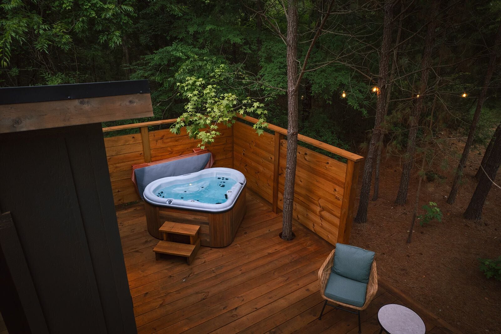 奢華小屋, 山景 | 室外 SPA 浴池