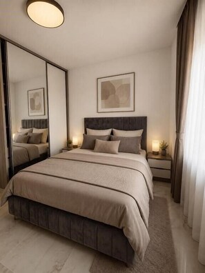 5 Schlafzimmer, B ügeleisen/Bügelbrett, WLAN, Bettwäsche