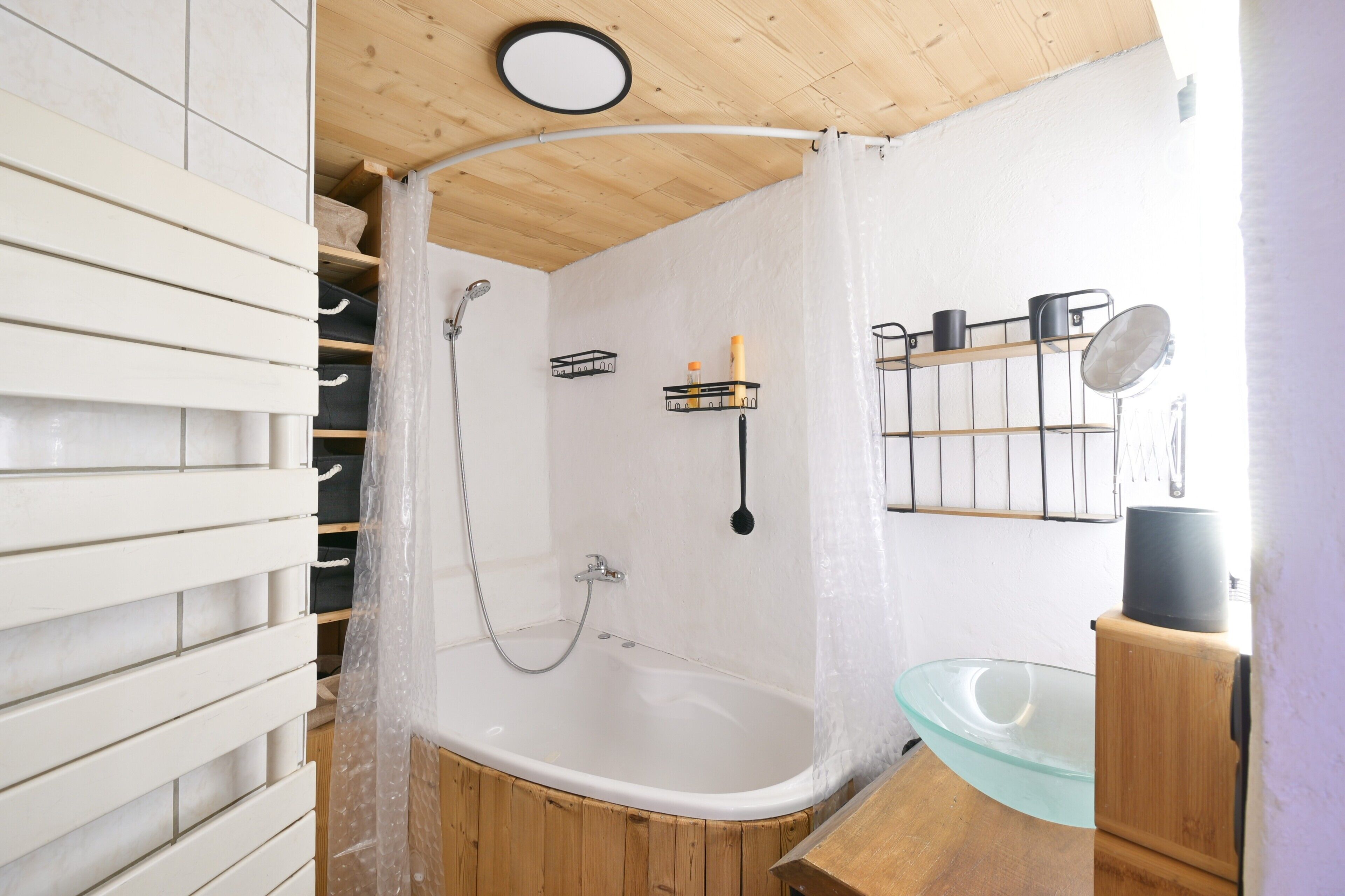 Een douche, een haardroger