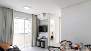 Basic Apartment | Living area | 40-inch Smart TV with digital channels - Apt. in Cond. w/ Pool & sea View Cib21204 (Barra Velha)