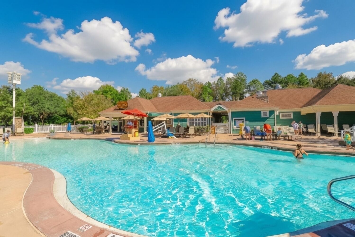 A heated pool