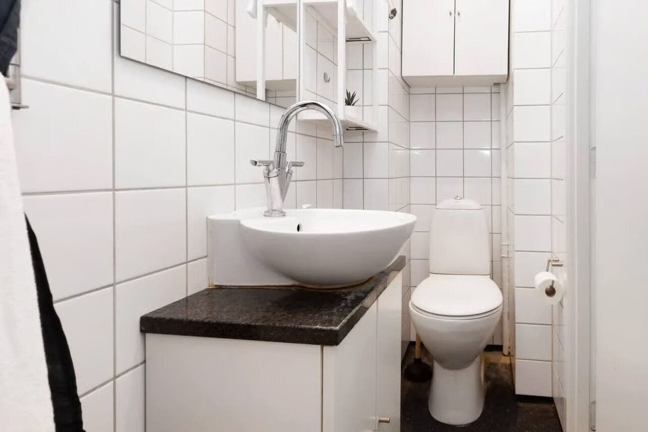 Dusche, Handtücher, Seife, Toilettenpapier
