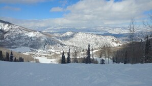 A snow-covered landscape with mountains, trees, and a clear sky. - River View Ridge w/ Hot Tub/Dog Friendly (Glenwood Springs)