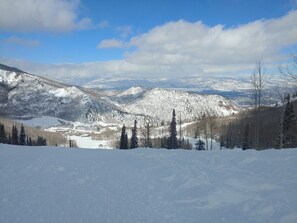A snow-covered landscape with mountains, trees, and a clear sky. - River View Ridge w/ Hot Tub/Dog Friendly (Glenwood Springs)