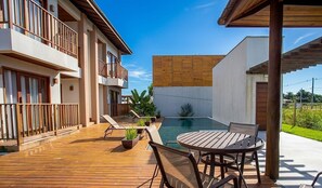 Outdoor dining - Apt. w/ Pool & View in Barra Grande Ldi0008 (Maraú)