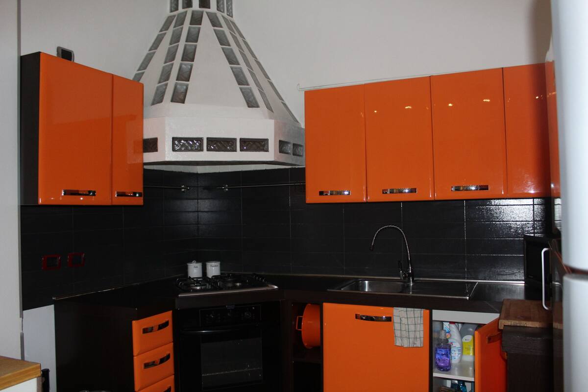 Apartamento Deluxe, no fumadores, vistas al patio | Cocina privada | Frigorífico grande