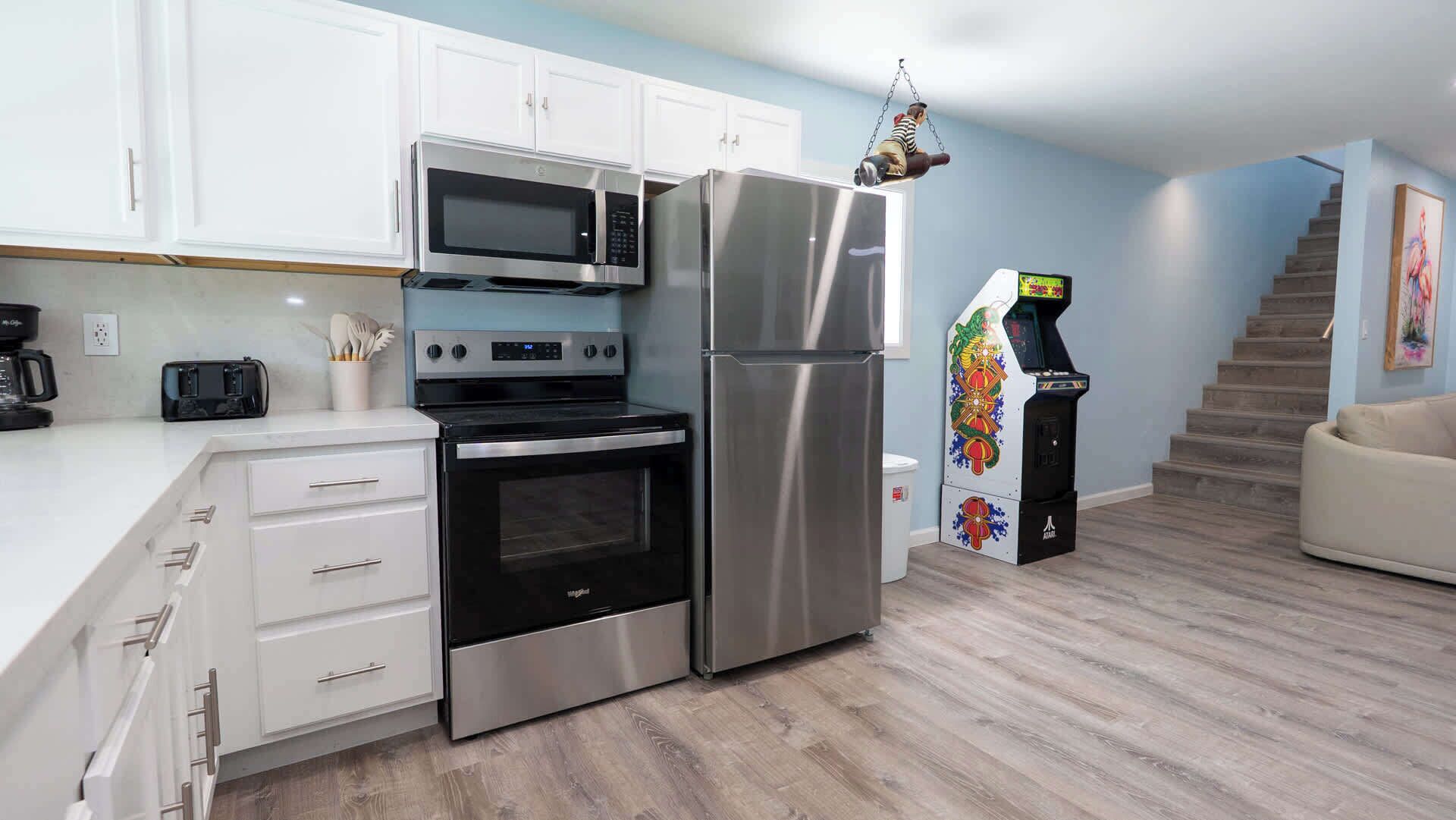 House, Multiple Beds, Pool View (Patron’s Pool House) | Private kitchen