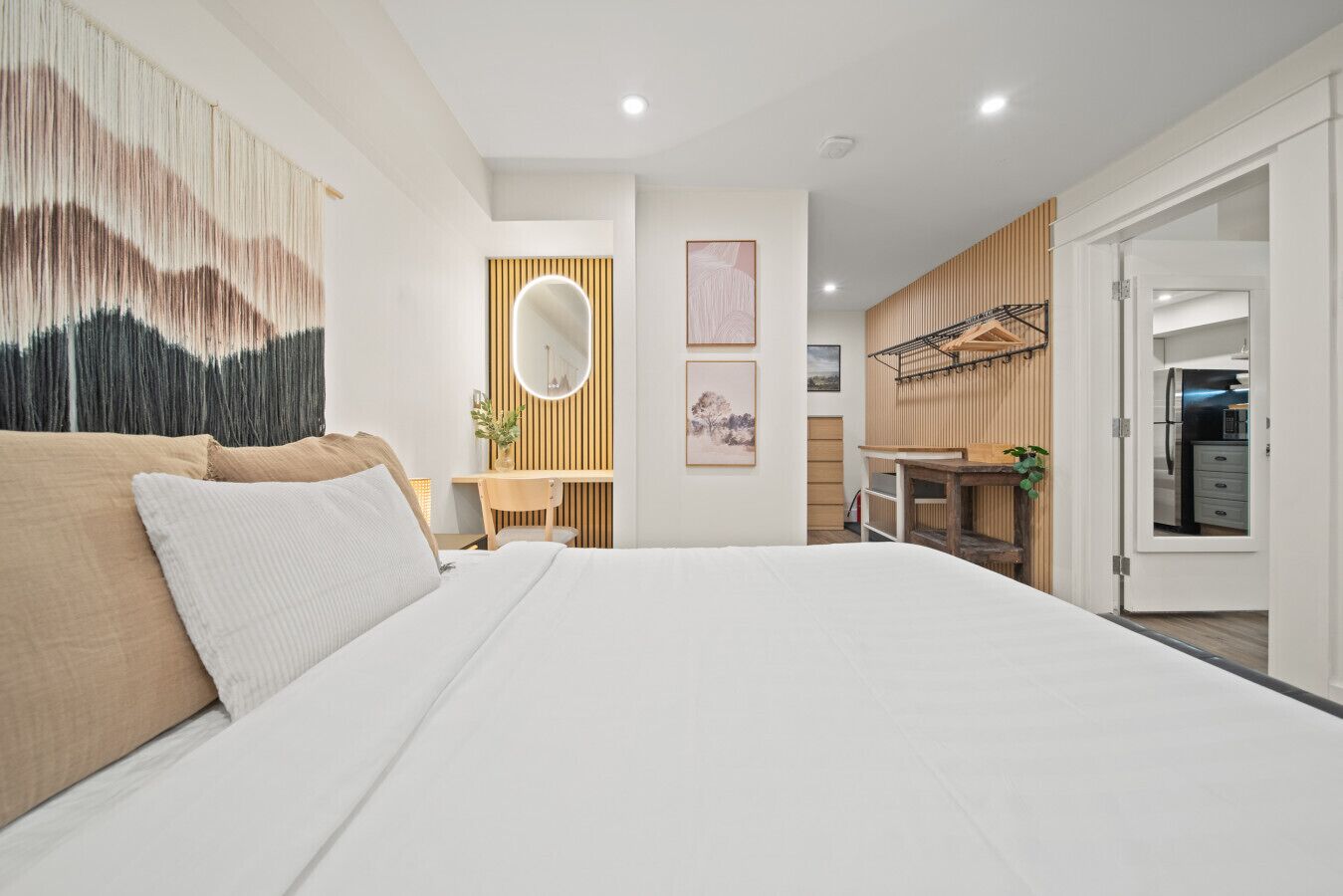 Desk, iron/ironing board, WiFi (free), bed sheets