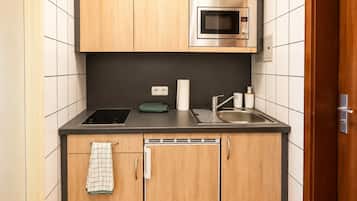 Microwave, oven, electric kettle