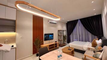 Suite estudio, vistas a la ciudad | Wifi gratis