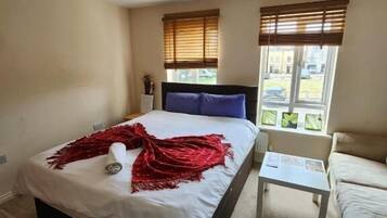 Soundproofing, iron/ironing board, free WiFi