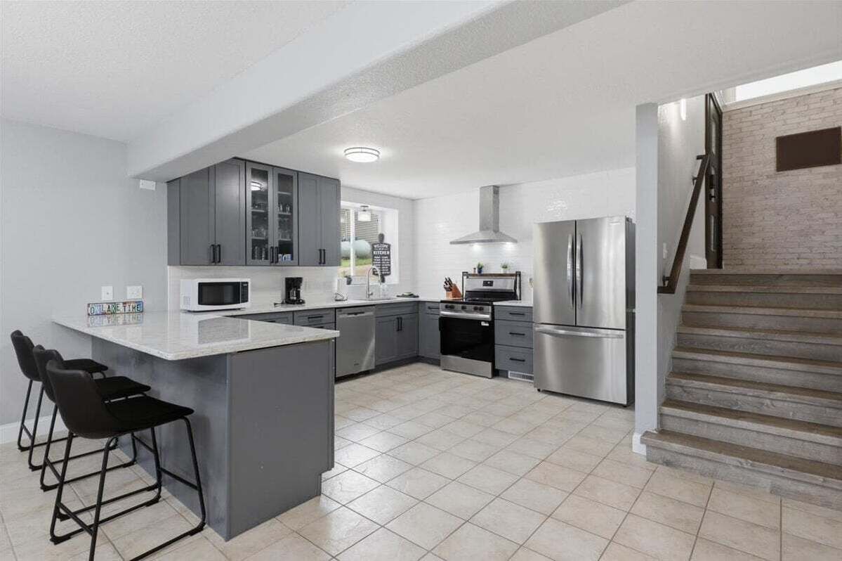 Casa, varias camas, patio (Island Point Escape) | Cocina privada