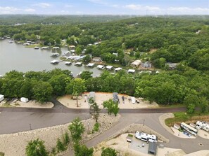 Aerial view - Oasis Tiny Home Near Marina, Dock Access & Dining (Gravois Mills)