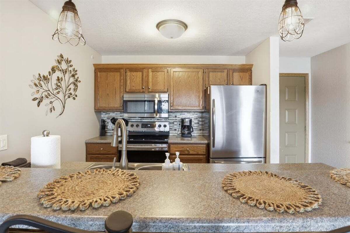 Condo, várias camas, varanda (Bay Point Bliss) | Cozinha privada