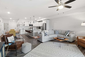Condo, Multiple Beds, Patio (Niangua Sunset) | Living area - Peaceful, Newly Built Lakefront Condo, w/ PWC Slip, Screened Balcony, 2 Pools & Elevator (Camdenton)