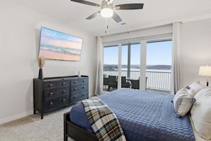 Condo, Multiple Beds, Patio (Niangua Sunset) | 3 bedrooms - Peaceful, Newly Built Lakefront Condo, w/ PWC Slip, Screened Balcony, 2 Pools & Elevator (Camdenton)