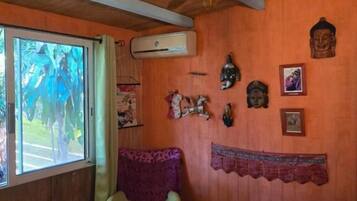 Comfort Chalet, Garden Area | Laptop workspace, soundproofing, iron/ironing board (on request)