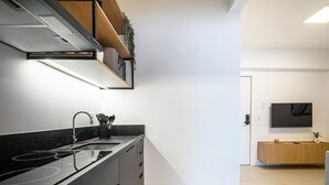 Basic Apartment | Private kitchen - Apt. in Condo w/ City View in Downtown Ubs0502 (Florianópolis)