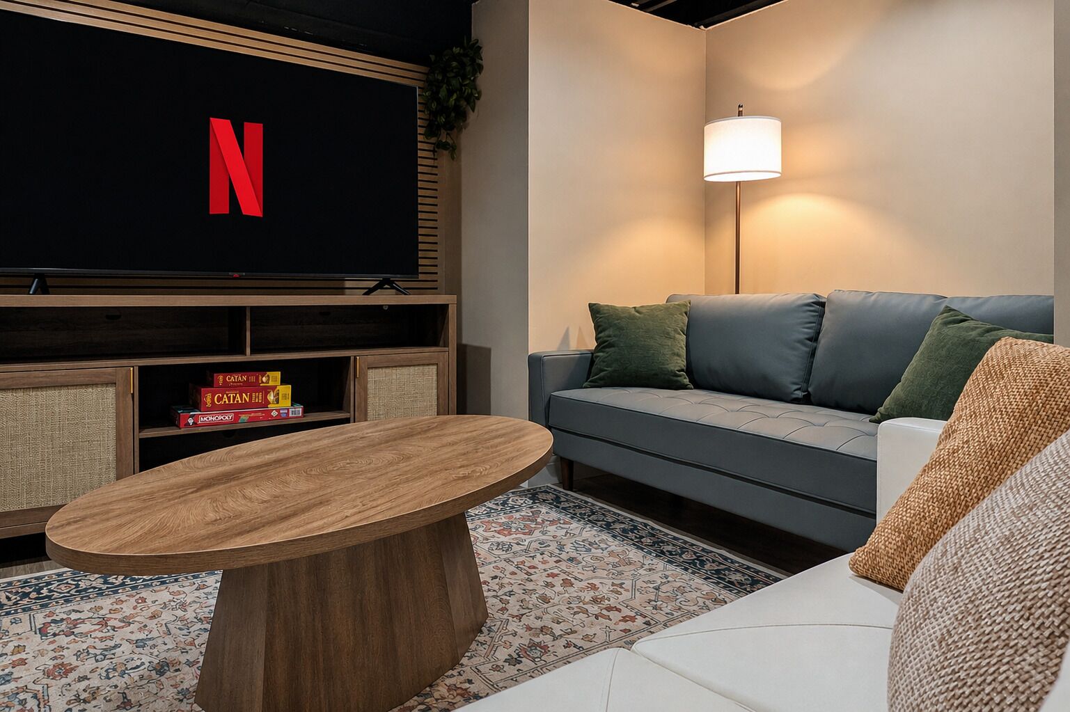 Smart TV, libros y videoteca 