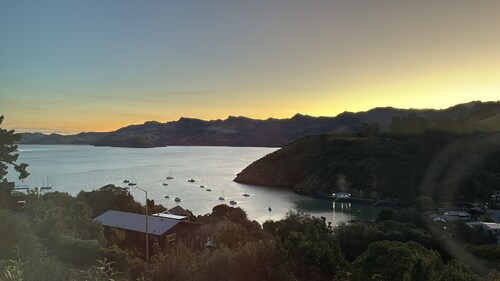 Cass Bay Retreat with sea views.  Close to nature and the city
