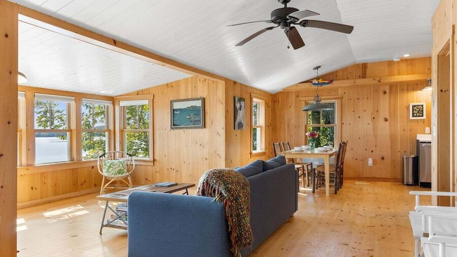 2BR Maine Camp w/ Dock, Lake Access & AC