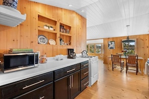 House, Multiple Beds, Kitchen (Loon's Nest on Damariscotta Lake) | Private kitchen - 2BR Maine Camp w/ Dock, Lake Access & AC (Nobleboro)
