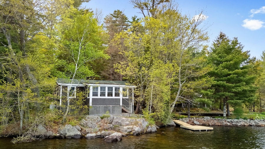 2BR Maine Camp w/ Dock, Lake Access & AC