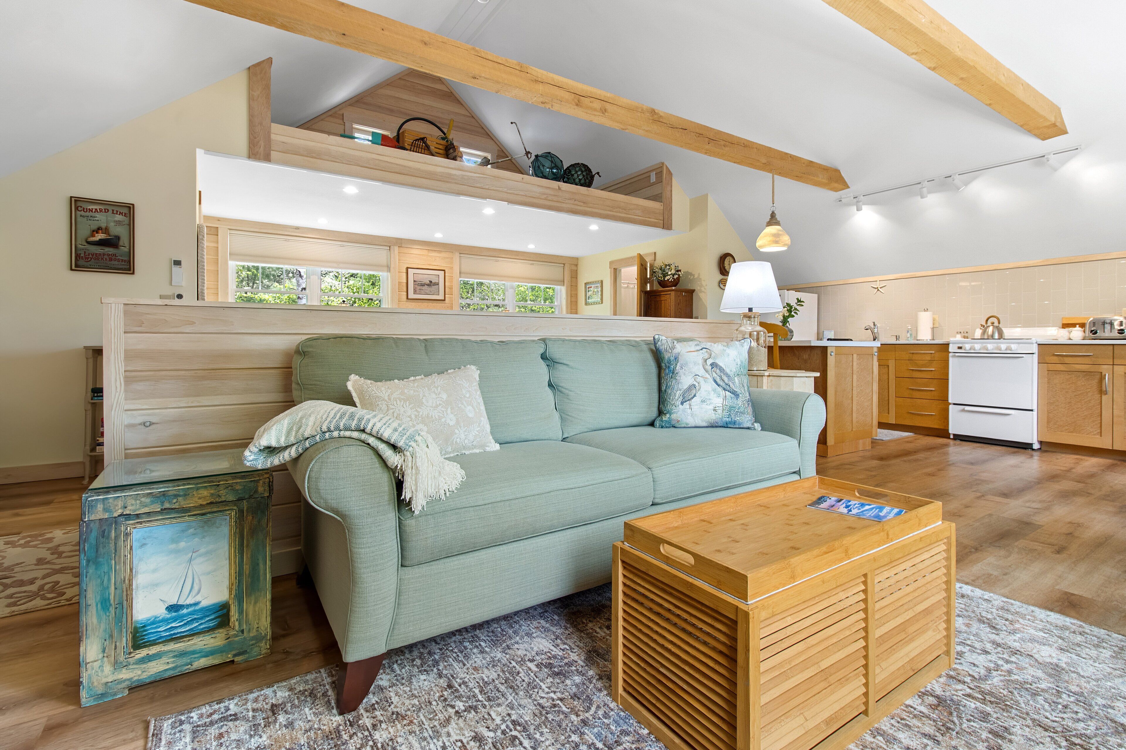 Maison, 1 grand lit (Riverbend Perch) | Coin séjour