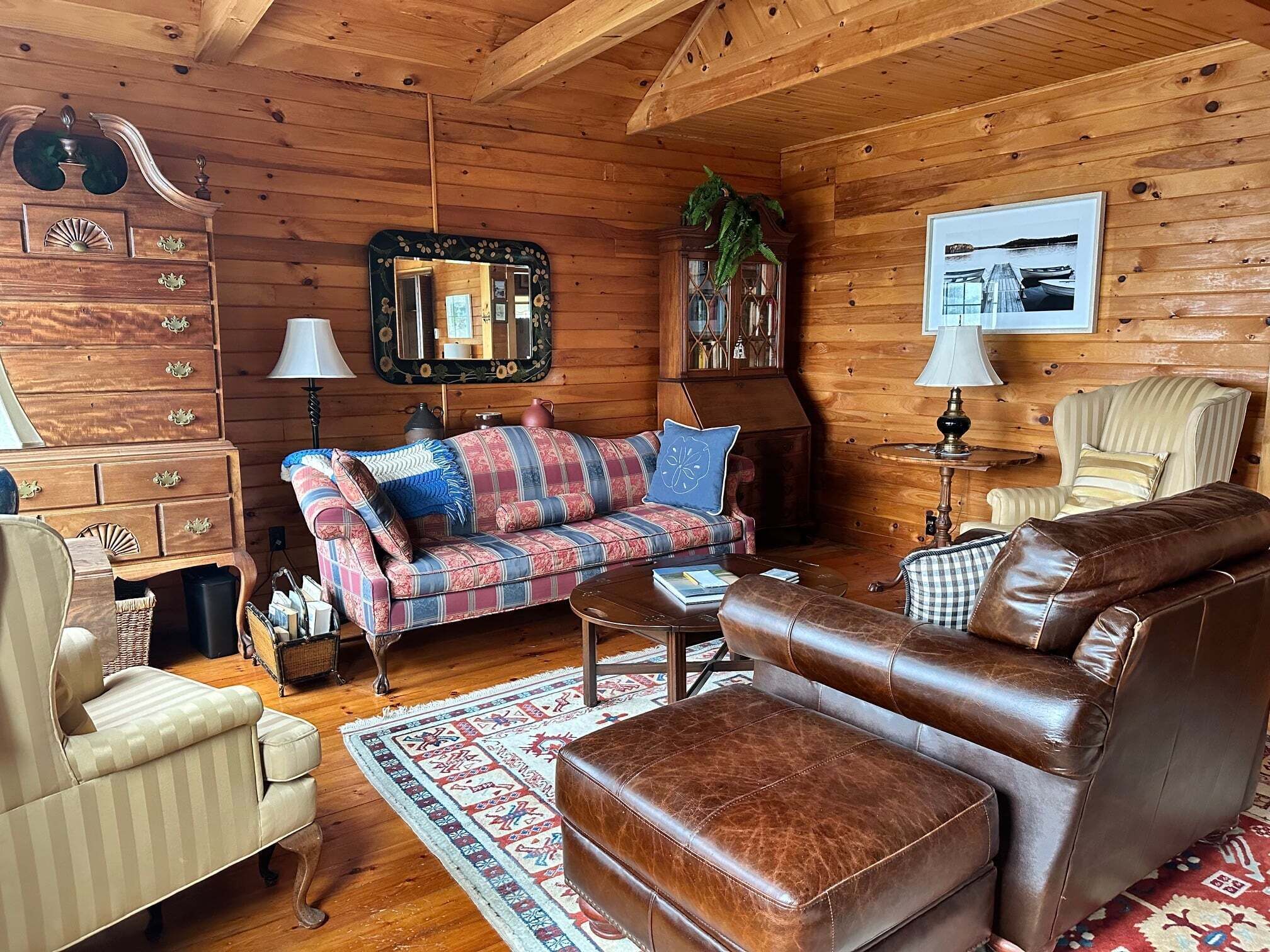 Chaumière, Plusieurs lits, cuisine (Capstone Cottage) | Aire de séjour