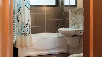 Hair dryer, towels